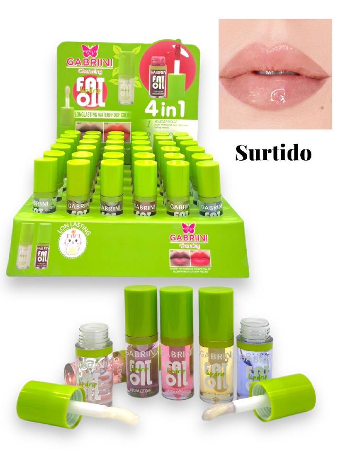 Lip Drip Fat Oil Gabrini Charming Tonos Surtidos Ref H003