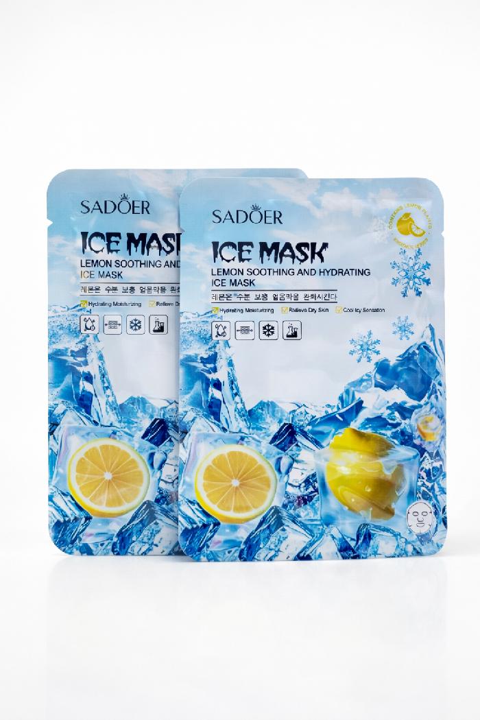 Mascarilla En Velo Hielo Limón Calmante