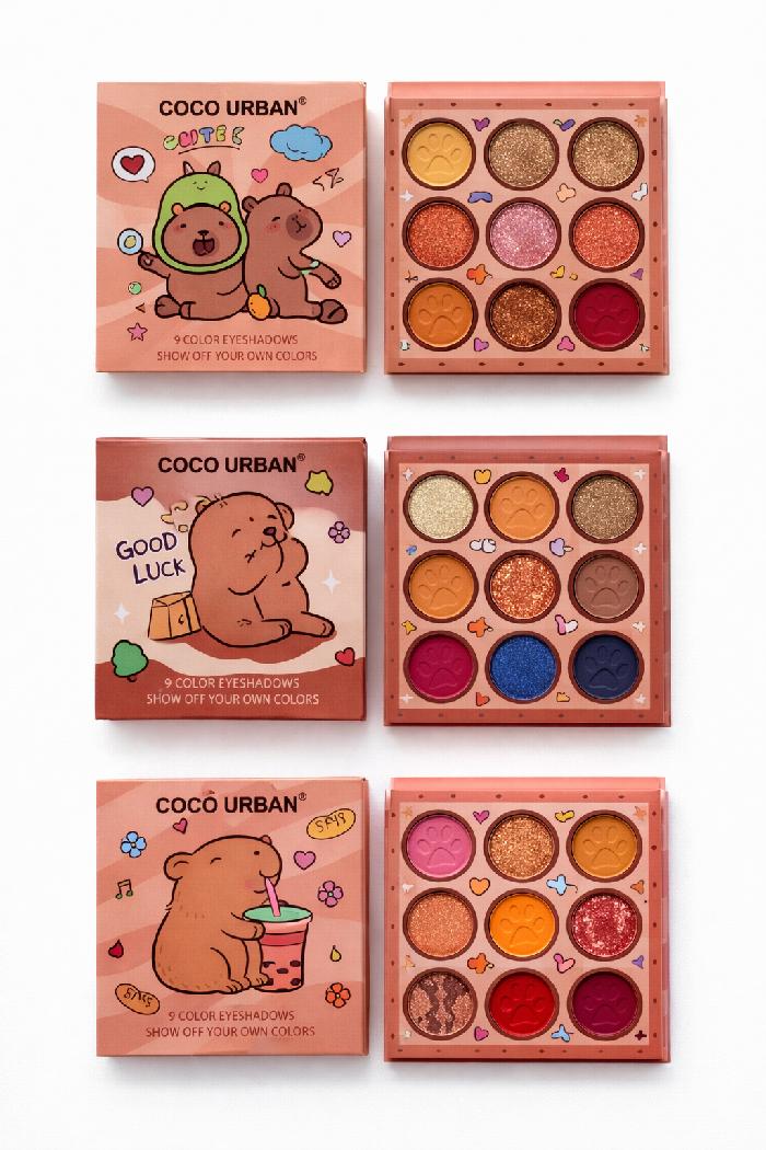 Paleta De Sombras 9 Tonos Capibara
