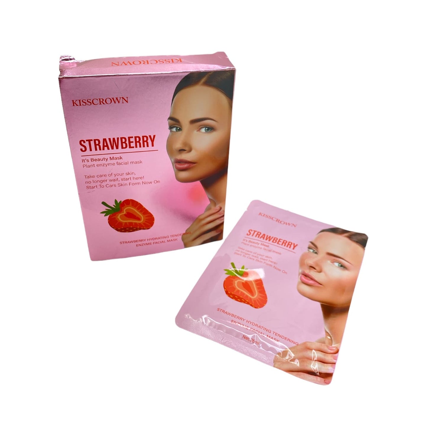 Mascarilla en Velo de Fresa