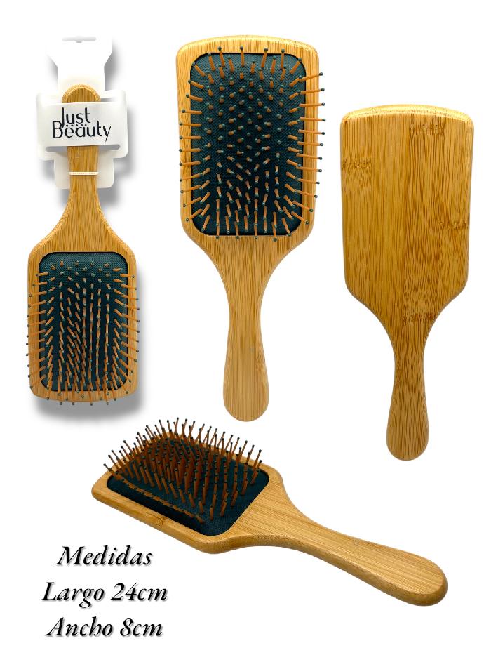 Cepillo Bambu Grande Con Exhibidor