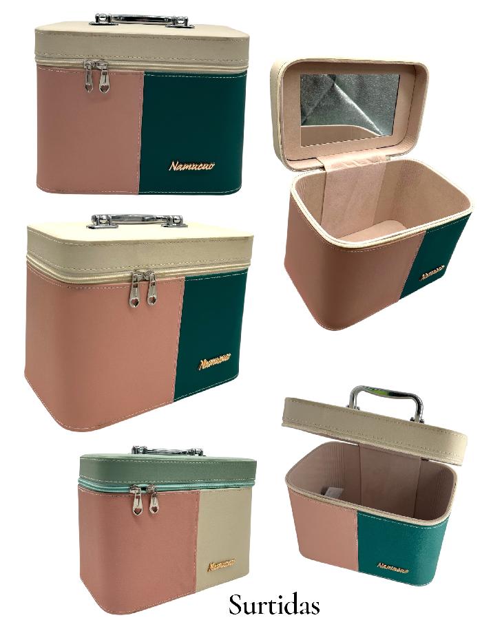 Neceser Cuadrado Tonos Classic – Medidas 23.5 × 17 × 15.5 cm