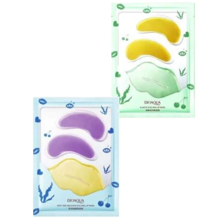 Bioaqua – Set de Parches de Colágeno para Ojos y Labios ✨ Hidratación, suavidad y rejuvenecimiento instantáneo
