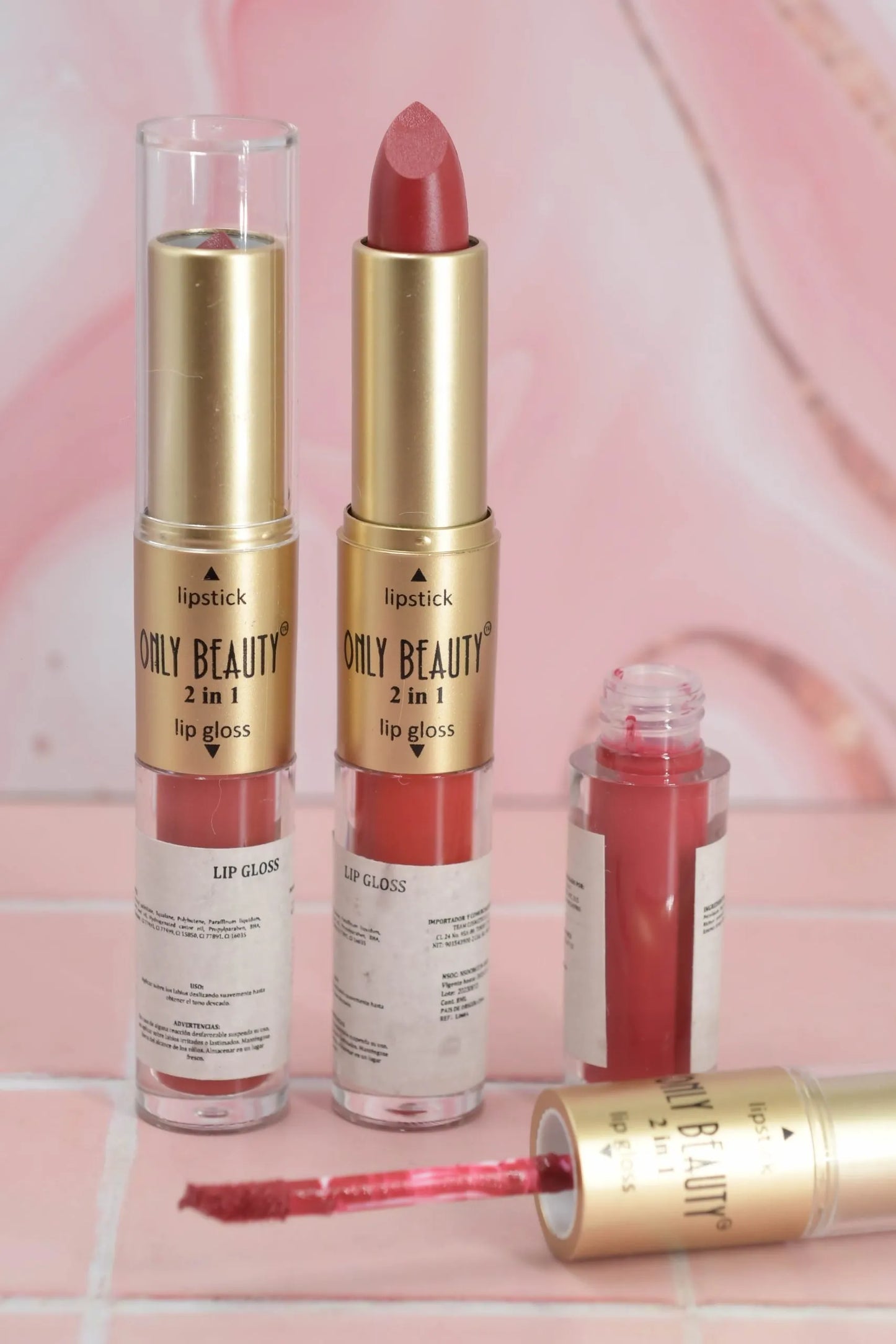 Labial Líquido + Barra 2 en 1 – Only Beauty
