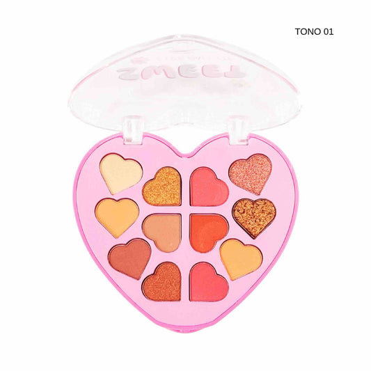 Paleta De Sombras Sweet X12 Tonos | S.F.R Color