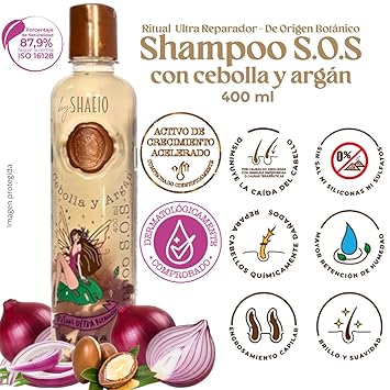 Ritual Botánico Kit 3. Crecimiento Acelerado Ultra Reparador SOS de Origen Botánico: Shampoo de Cebolla, Mascarilla Bomba Capilar, Acondicionador Intensivo PLEX