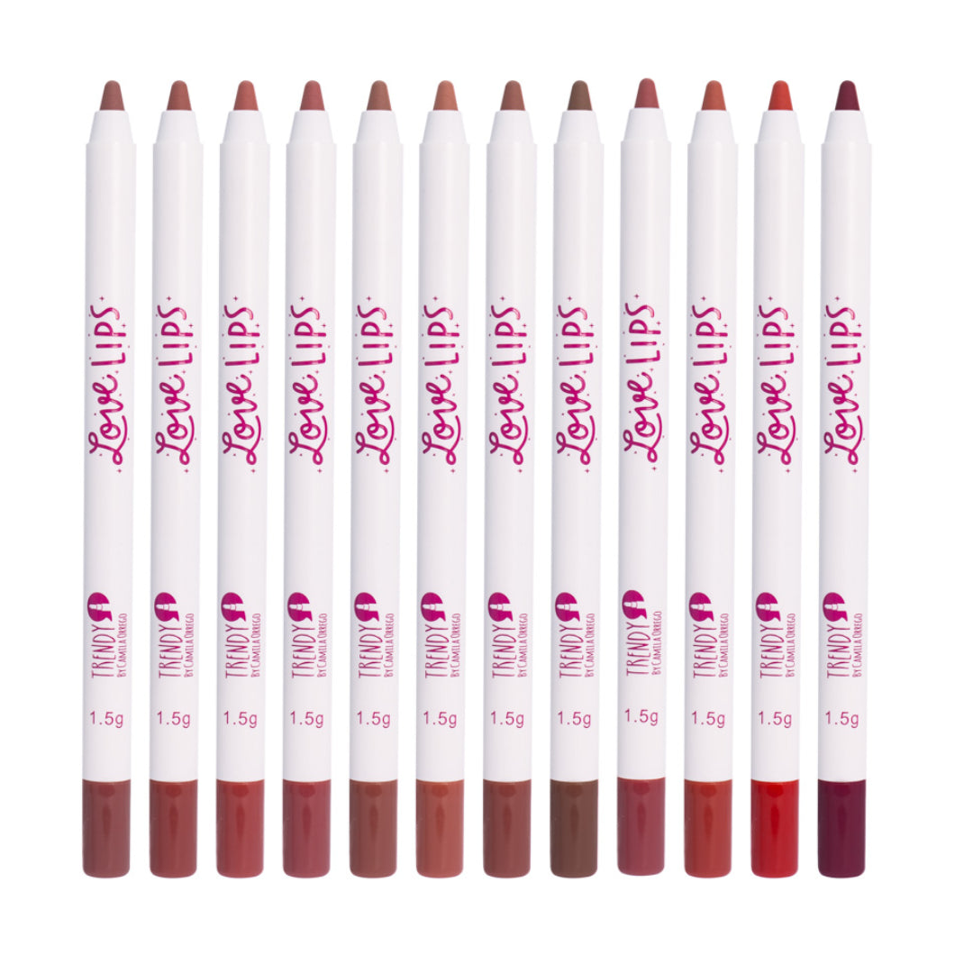 Lápiz De Labios A Prueba De Agua Individual Trendy Tonos Surtidos Ref LLI1735