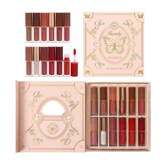 Set 12 Unds Labiales Y Lip Gloss Surtidos Igoodco Ref TK3267