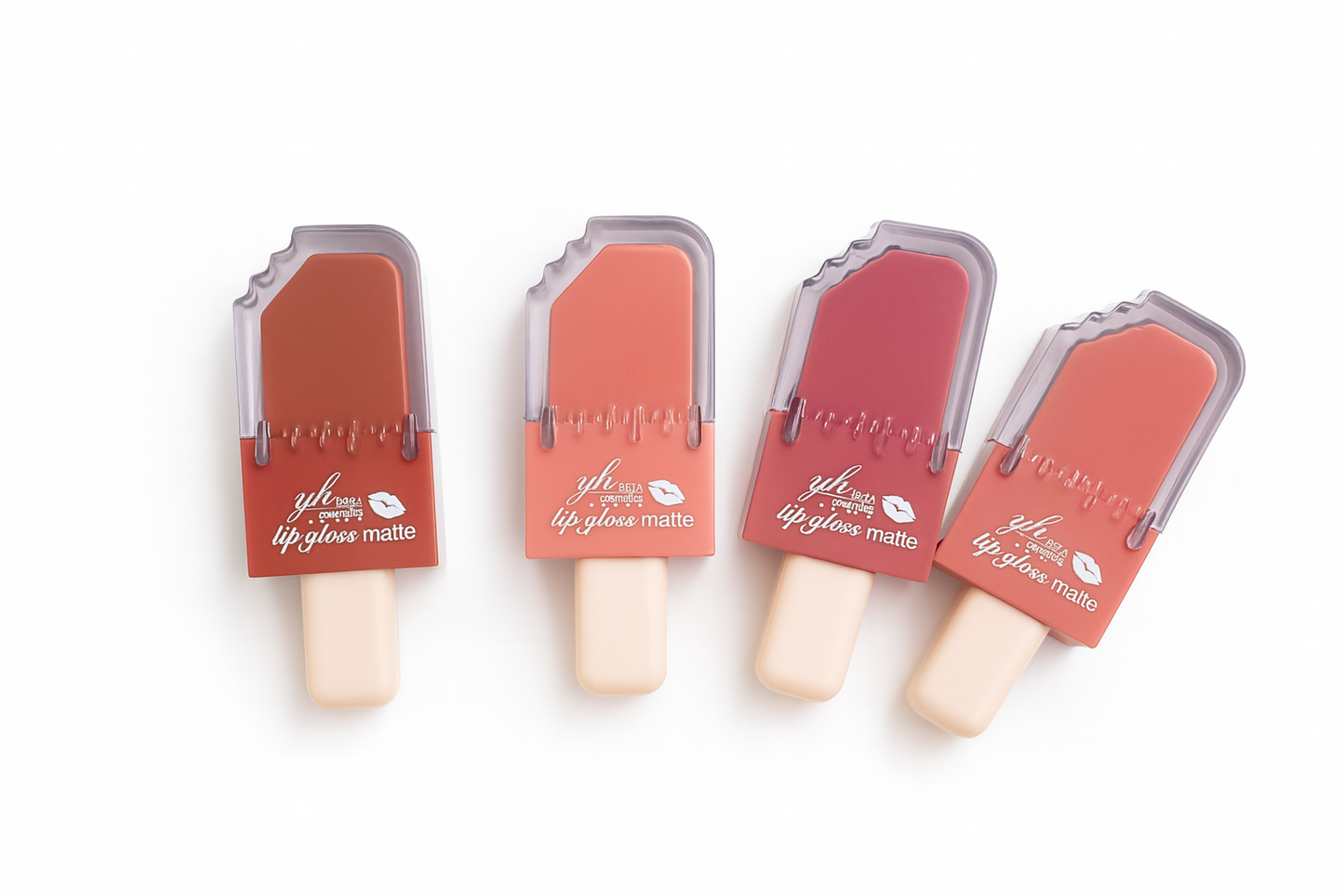 Lip Gloss Mate en Forma de Paleta de Helado