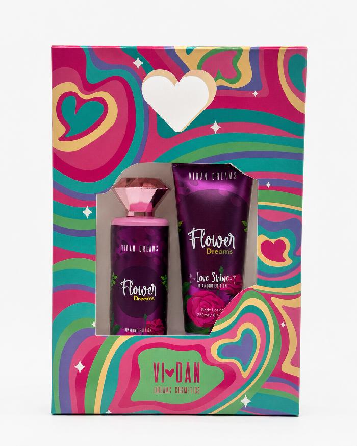KIT RECORDATORIO FLOWER DREAMS DIAMANTE 250ML VIDANS DREAMS REF KRS-07