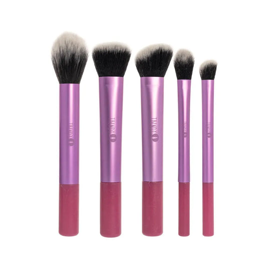 Kit Brochas Piel Morado
