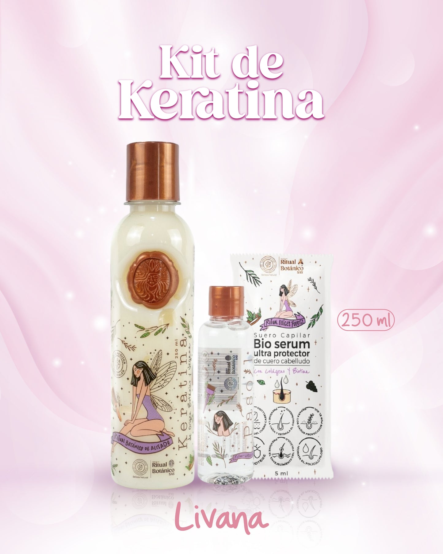 Keratina Evolución – Ritual Botánico | Alisado y Brillo Natural + obsequio
