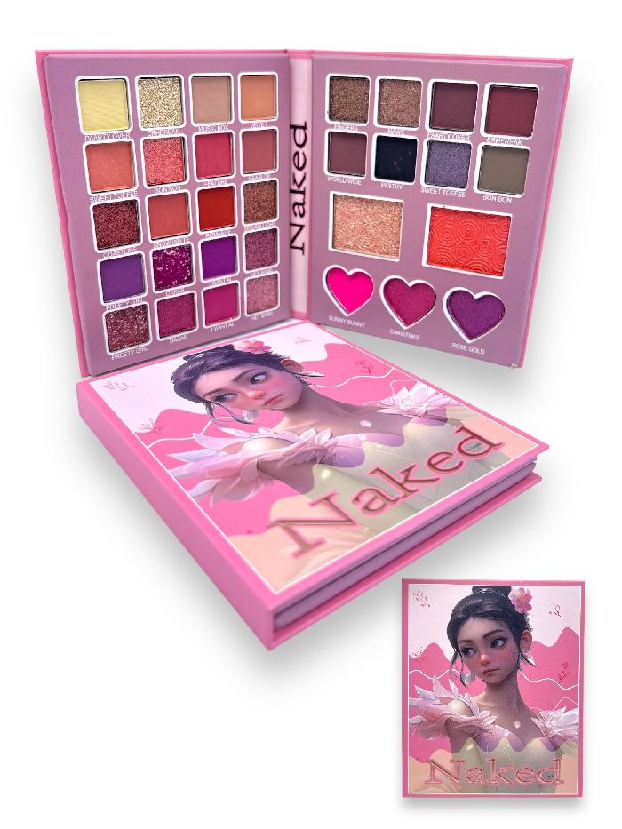 Paleta De Sombras Rubor E Iluminador Libro Naked 33 Tonos Ref N427
