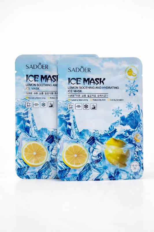 Mascarilla En Velo Hielo Limón Calmante