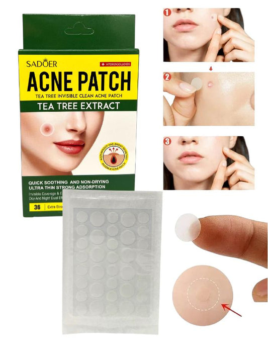 Parche Antiacne 36 Puntos Extracto De Arbol De Te Sadoer
