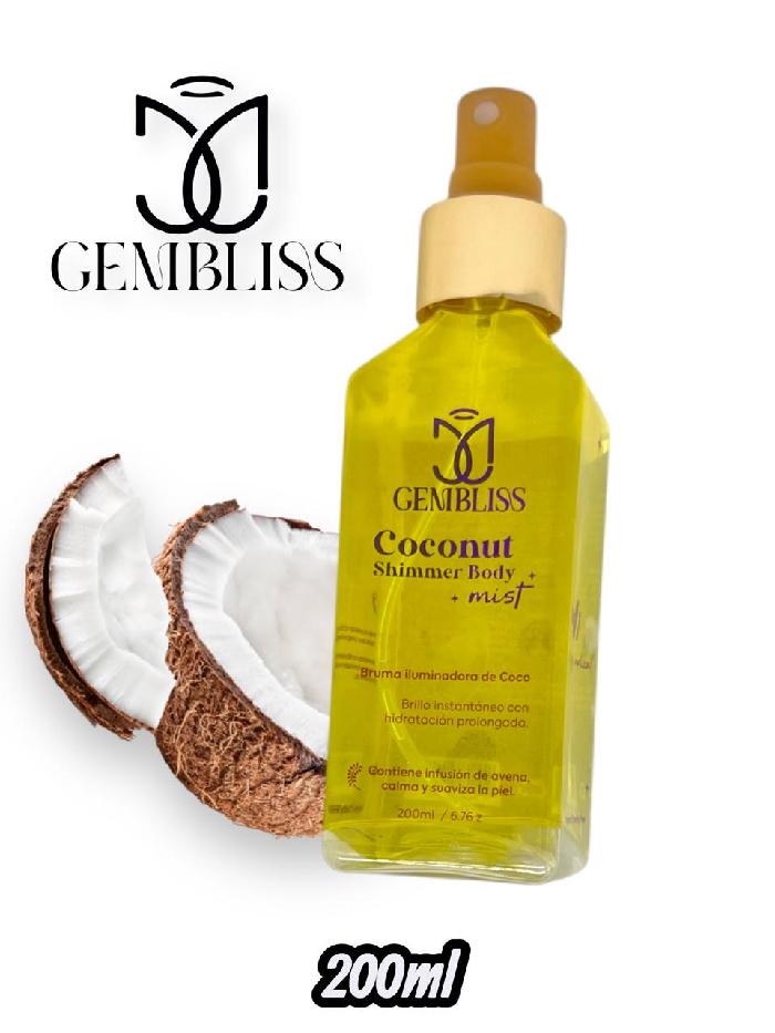 Shimmer Body Mist Coconut 200ml Gembliss