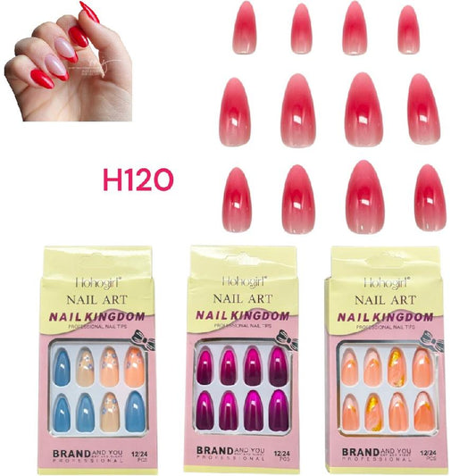 Uñas Postizas Colores Surtidos Nail Art Hohogirl