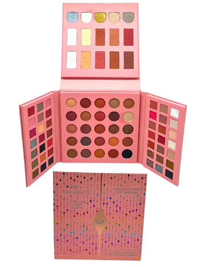 Paleta De Sombras 82 Tonos Luxury Palette Remac Beauty Ref AD508
