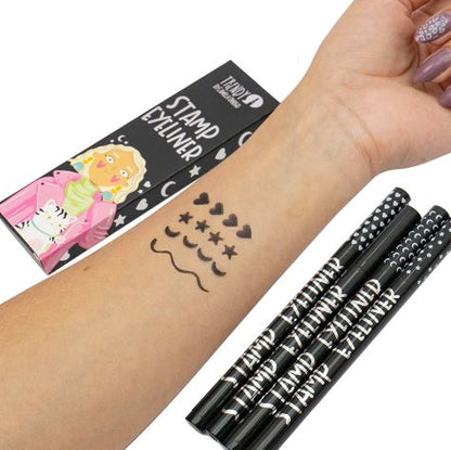 Kit x4 delineadores estampita ref SE33 (estrellita, corazón, lunita y delineador normal)