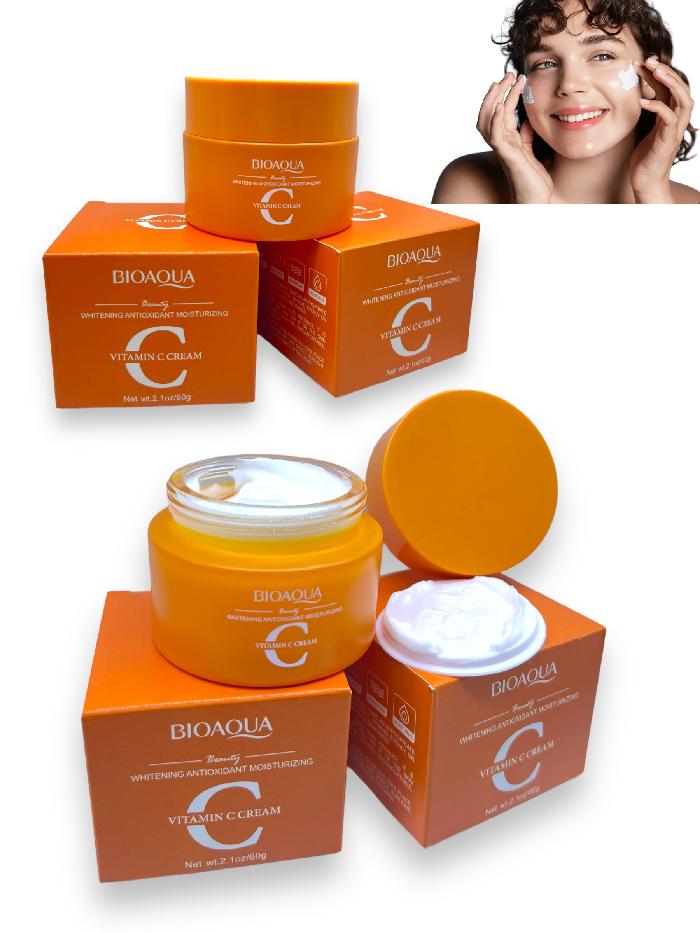 CREMA FACIAL HIDRATANTE Y REAFIRMANTE CON VITAMINA C BIOAQUA REF BQY18922
