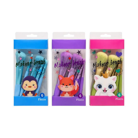 KIT VIAJERO DE BROCHAS X6 PCS TONOS SURTIDOS REF MDH2603132