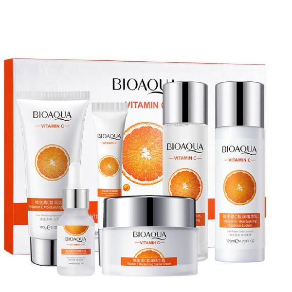 Kit De Cuidado Facial Vitamina C Bioaqua 6 Piezas Ref BQY41081