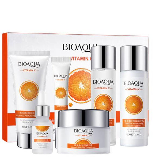 Kit De Cuidado Facial Vitamina C Bioaqua 6 Piezas Ref BQY41081
