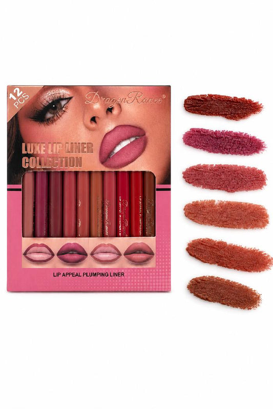 DISPLAY *12 UNDS DE LAPIS DELINEADOR RETRACTIL CREMOSO LUXE LIP DRAGON RANEE REF DR7004