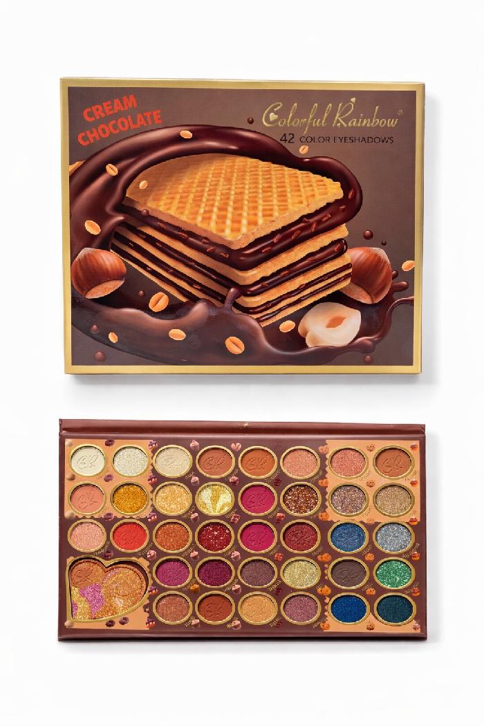 Paleta De Sombras 42 Tonos Cream Chocolate