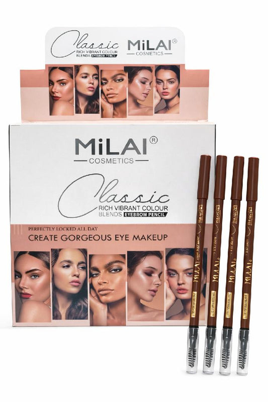 Lápiz de Ojos con Brocha Brown Milai Cosmetics Ref 9247