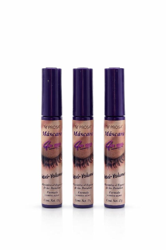 Pestañina Maxi Volumen 4 en 1 Waterproof Maximiza el Espesor de Pestañas Prosa Ref 15153