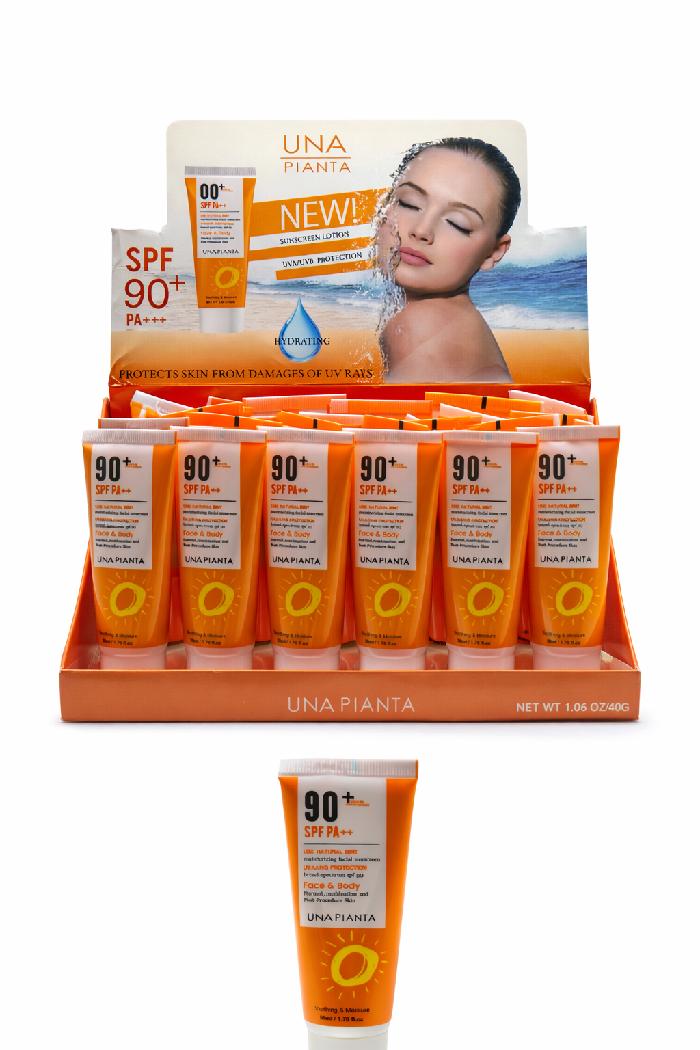 Protector Solar Spf90 Face Y Body Hidratante Una Pianta Ref F-8002