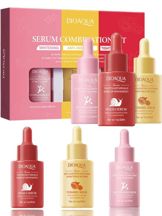 Pack 3 Sérum Bioaqua – Aclarantes, Antioxidantes y Reafirmantes