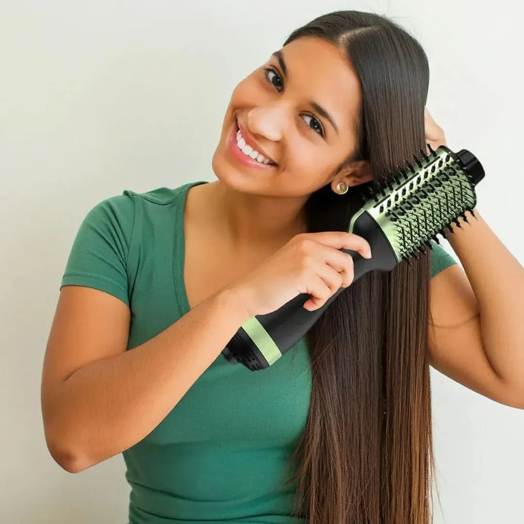 Combo 3 En 1 Cepillo Secador Plancha Y Secador Para Cabello Ref 2523