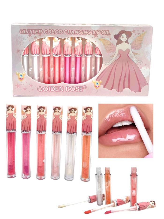 Brillo Labial Nutritivo Princess Qoiden Rose