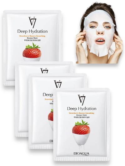 MASCARILLA VELO FACIAL V7 FRESA BIOAQUA REF BQY50707