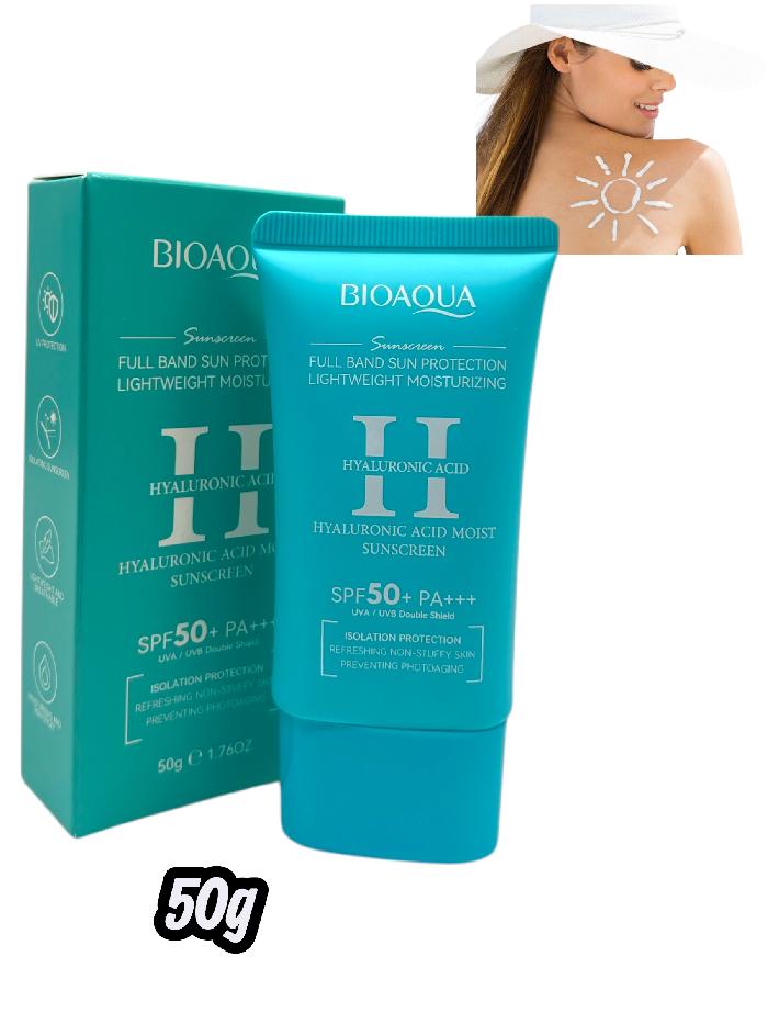 PROTECTOR SOLAR SPF50 ACIDO HIALURONICO BIOAQUA REF BQY81704