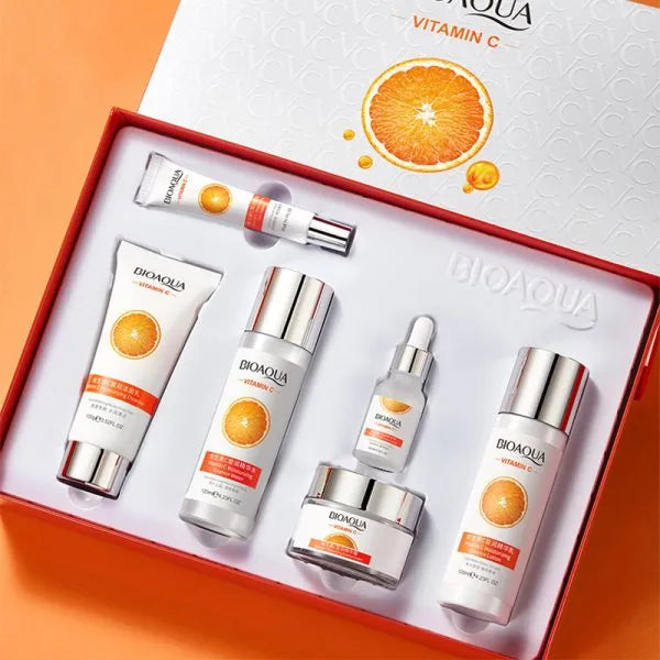 Kit de Cuidado Facial Vitamina C Bioaqua – 6 Piezas Completas