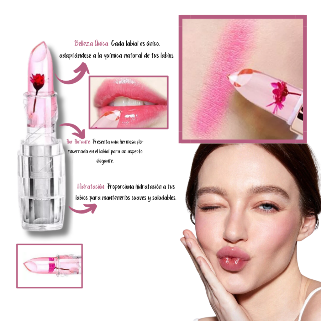 Labial Mágico Flor Transparente Surtidos