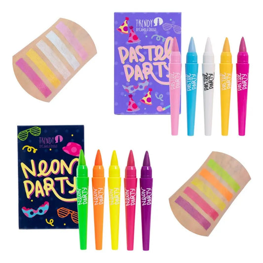 Kit x5 Pintucaritas Neon Party – Trendy