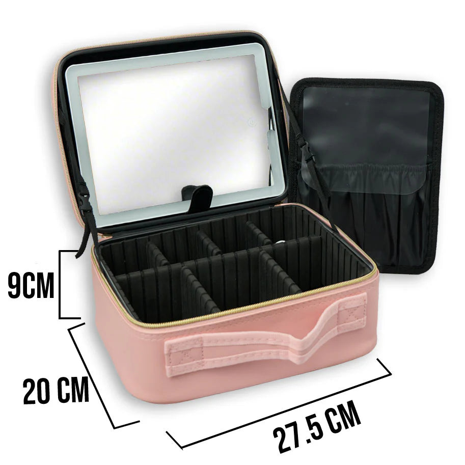 Cosmetiquera Profesional Con Espejo Led