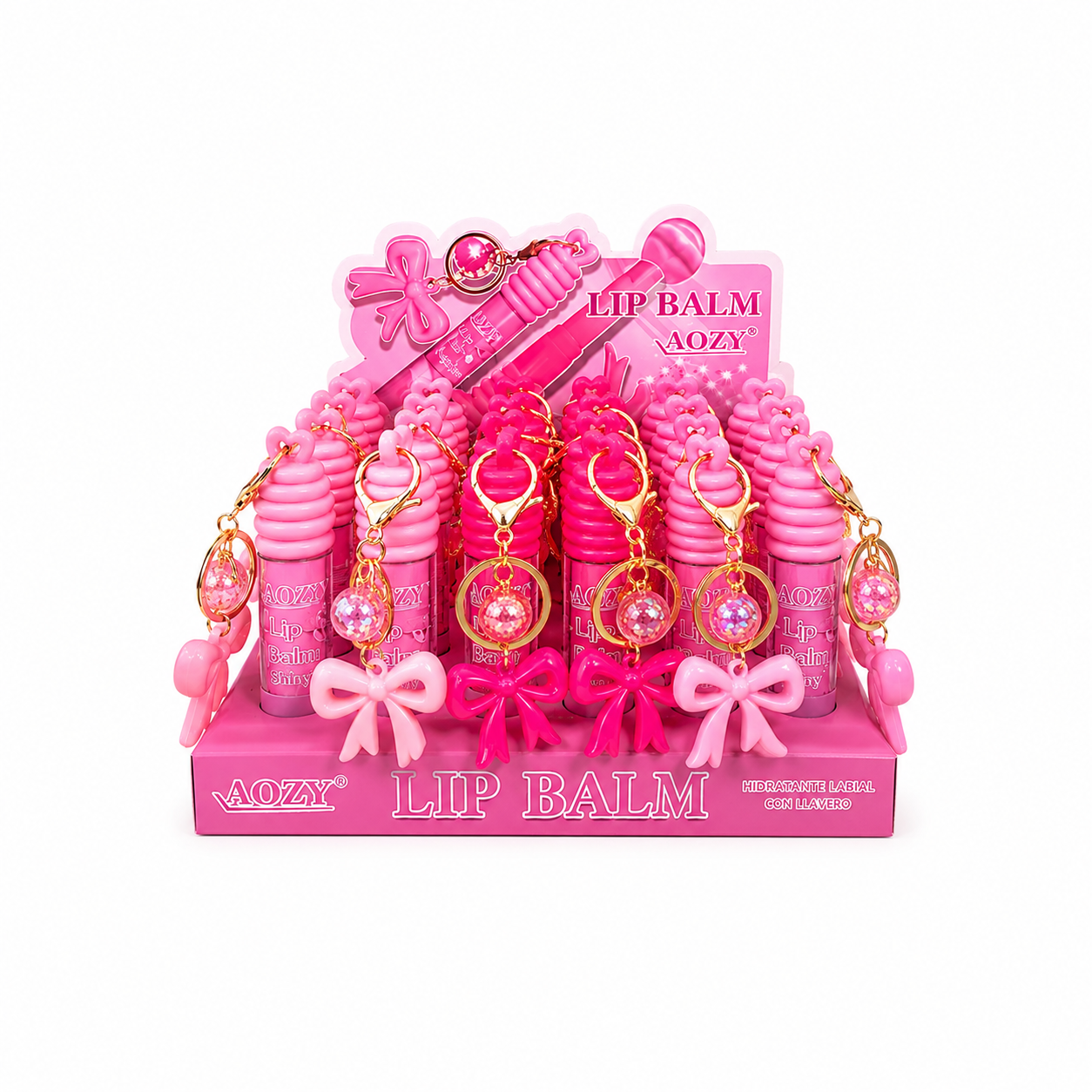 Lip Balm Magico Llavero Lazo Aozy Ref AB035
