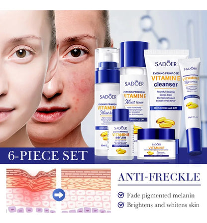 Set De Cuidado Facial De Vitamina E De 6 Piezas Sadoer Ref SD11435