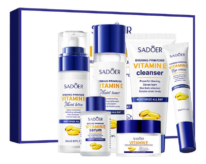 Set De Cuidado Facial De Vitamina E De 6 Piezas Sadoer Ref SD11435