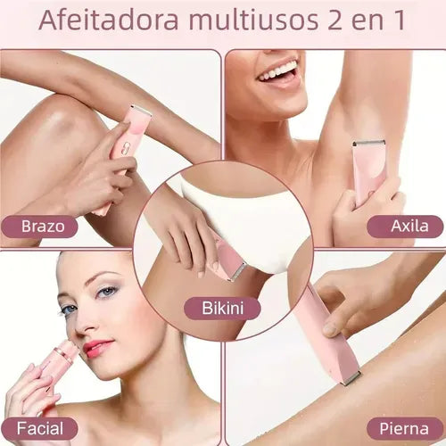 DEPILADORA ZENTORA™ 2-EN-1 IMPERMEABLE: TU PIEL DE SEDA SIN DOLOR