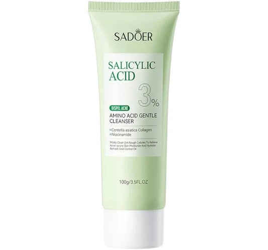 Jabón Facial Ácido Salicílico Sadoer 100 Gr Ref SD11282  Jabón Facial Ácido Salicílico Sadoer $ 7.300 • Dinda Cosmetics 4,7 (861)