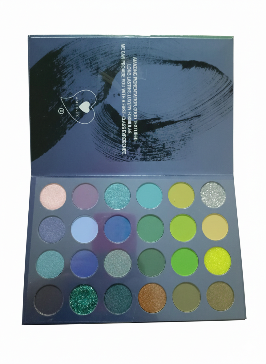 Sombra Tipo Libro 36 Tonos Color Shades Amorex Ref 4665