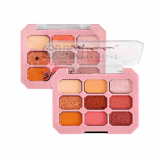 Paleta De Sombras Sun Set X9 Tonos | S.F.R Color