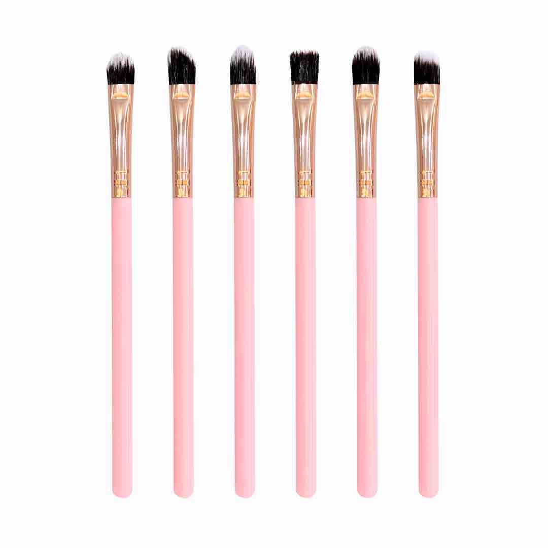 Kit de brochas para ojos x6 - color surtido