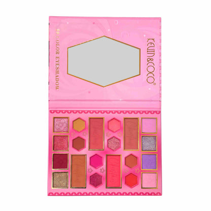 Paleta de sombras x20 tonos Minako color rosa | Kevin y Coco